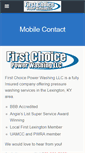 Mobile Screenshot of firstchoicepowerwashing.com